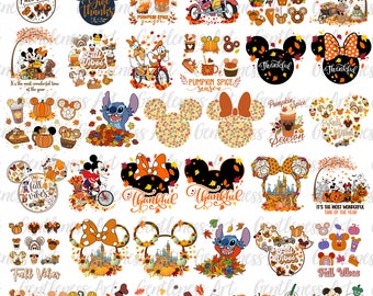 Fall Design Bundle Svg Png, Tis The Season, Thanksgiving Svg, Pumpkin Spice Svg, Mouse Pumpkin Svg, Hello Autumn Svg