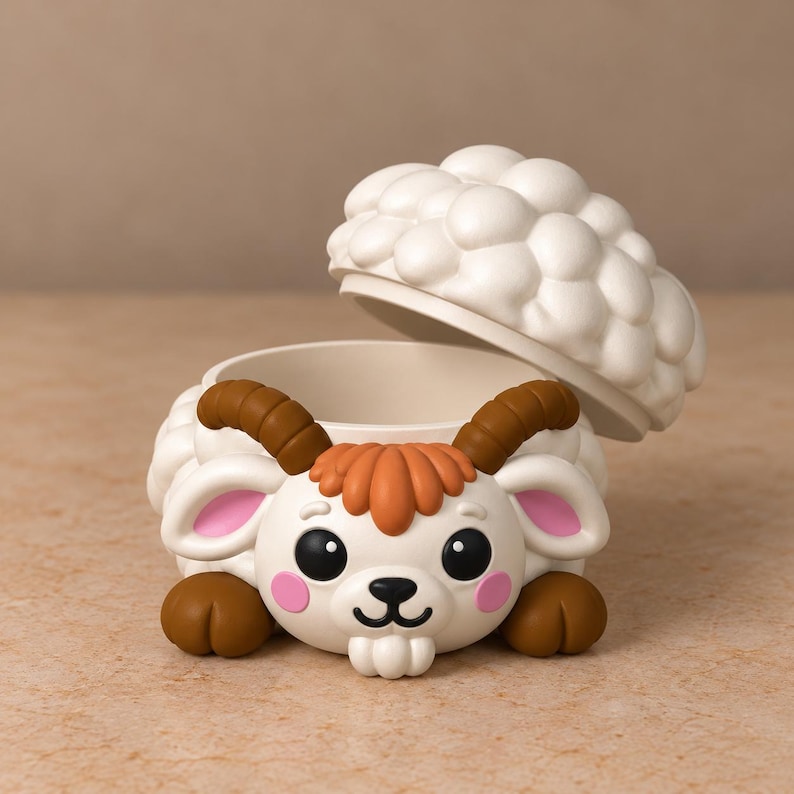 Farm Animal Storage Box STL Bundle, 6 Cute Animal Containers With Lids ...