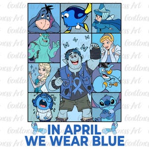 Em abril, use azul Dia do Autismo Png, Não tem problema ser diferente Autismo, Camisa de apoio à família Png Dia do Autismo, Desenho animado Autismo Aceite o amor Entenda