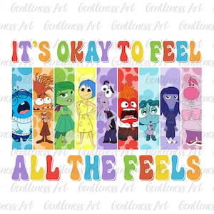 Está bien sentir todas las emociones Png, Salud mental, Para BCBA, Psicólogo terapeuta, Amigos de emociones de dibujos animados, Era de las emociones