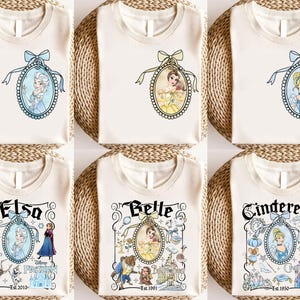 10+Vintage Aquarell Princess Squad Coquette Magischer Spiegel Bogen Png, Prinzessin Trip, Mädchen Reise, Prinzessin Charaktere Baby Girlies Png