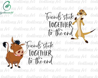 Friends Stick Together To The End Svg, Family Vacation Svg, Wild Trip Svg, Friendship Svg, Vacay Mode Svg, Magical Kingdom Svg