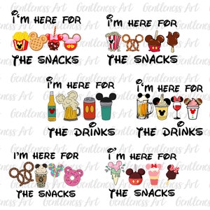 Estou aqui apenas pelo pacote de bebidas e lanches PNG Svg, bebidas e comidas, Snackgoal Svg, férias com lanches, modo de férias Svg, Reino mágico Svg