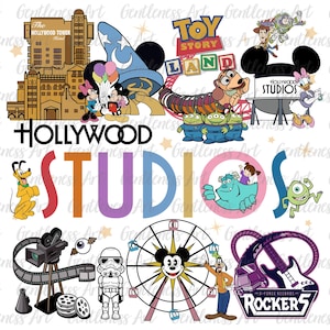 Ferien Park Thema 2025 PNG, Monster Png, Hollywood Tour Png, Galaxie Freunde Png, Zauberer Png, Cartoon Familienurlaub Shirt Design Png
