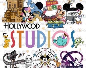 Holiday Park Theme 2025 PNG, Monster Png, Hollywood Tour Png, Galaxy Friends Png, Sorcerer Png, Cartoon Family Vacation Shirt Design Png
