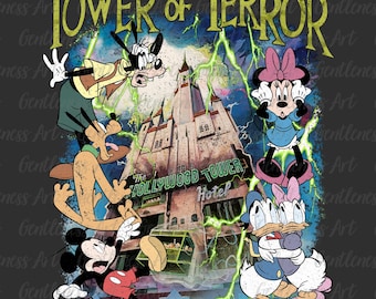 Retro Mouse Png, Terror Tower Png, Hollywood Tour Png, Family Vacation Png, Magic Tower Png, Rides shirt Png design, Digital Download