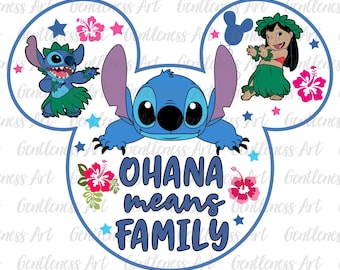 Design de camiseta da família Ohana PNG SVG, Família combinando com praia de verão SVG, Férias tropicais, Praia havaiana PNG SVG, Personagens de desenho animado SVG