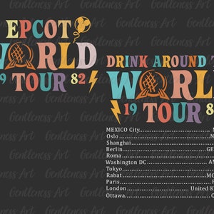 Bundle World Tour Svg, Drink Around The World Tour Svg, Family Vacation, Family Trip 2026 Svg, Vacay Mode Svg, Magical Kingdom, Family Trip