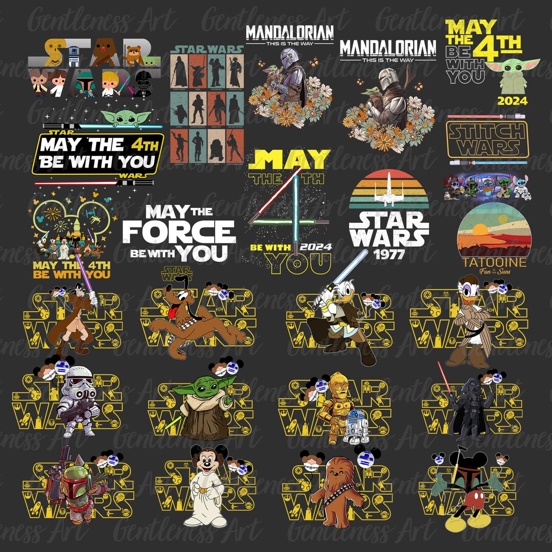 May the 4th Be With You Bundle Svg Png, This is the Way Svg, Be With ...