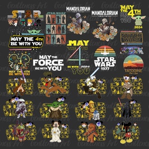 May The 4th Be With You bundel Svg Png, This Is The Way Svg, Be With You Svg, bundel 4 mei Png Svg-bestanden voor Cricut, sublimatie