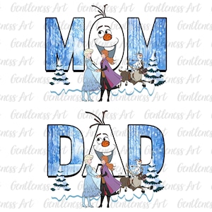 Cartoon Snowman Matching Family Png, Mom and Dad Shirt Png, Family Vacation 2025, Best Gift for Dad And Mom, Gift From my Daughter
