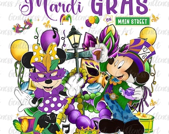 Mardi Gras On Main Street Png, Mouse And Friends, Happy Mardi Gras Png, Family Vacation Png, Mardi Gras 2026, Castle Fat Tuesday Png