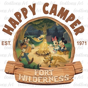 Retro Familien Outfits Urlaub 2025 Png, Camping Ausflug Png, glückliches Camper-Shirt Png, Vintage Maus & Freunde passenden Urlaub, wunderbare Reise