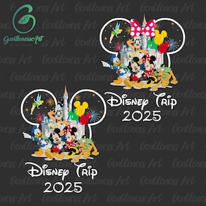 Viaje familiar con nombre personalizado 2025 (Png), Vacaciones familiares (Png), El mejor día (Png), Modo vacaciones (Png), Reino mágico (Png), Diseño de sublimación