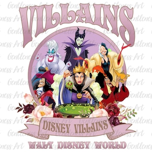 Vintage Villain Png, Cattive ragazze di Halloween, Gang di Villain floreali, Villains Wicked, Viaggio in famiglia Png, Stagione di Halloween Png, File per sublimazione