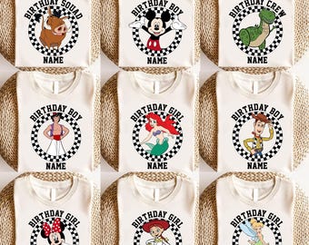 46+ Personalized Mouse Birthday Shirt Png, Mouse and Friends Birthday Trip Png, Birthday Boy Girl, Birthday Squad,Best Birthday Ever Tee Png