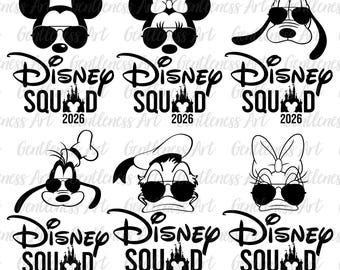 Bundle Squad 2026 Svg, Family Vacation Svg, Vacay Mode Svg, Family Trip Svg, Magical Kingdom Svg, Svg, Png Files For Cricut Sublimation