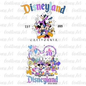 Souris California Tour Celebration Png, 70e anniversaire PNG, 70e anniversaire Png, vacances en famille Png, Magic Kingdom, famille assortie Png