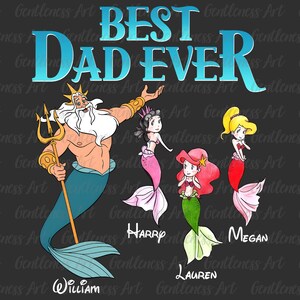El mejor papá del mundo (Png), regalo de cumpleaños para papá, nombre personalizado para el Día del Padre (Png), papá e hija personalizados (Png), princesa de papá (Png), papá rey (Png)