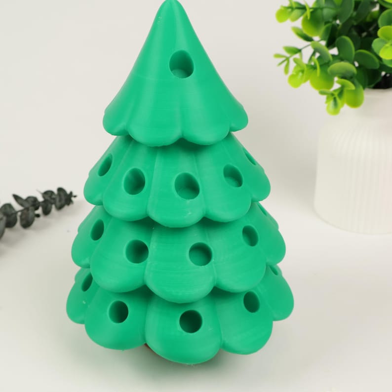 Austauschbare Weihnachtsbaum-STL-Dateien, abnehmbare Ornamente, individuell gestaltbare Weihnachtsbaumdekoration, 3D-Druckdateien Bild 4