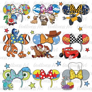 Cartoon Character Design Png, Cartoon Squad, Cowboy Toy Mouse Headbands Png, Monster Mouse Ears Png, Red Car, Clownfish Png, Balloon House