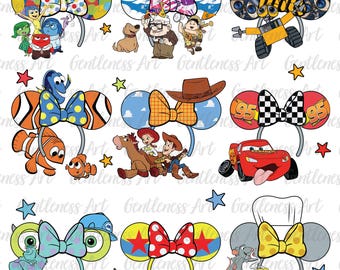 Cartoon Character Design Png, Cartoon Squad, Cowboy Toy Mouse Headbands Png, Monster Mouse Ears Png, Red Car, Clownfish Png, Balloon House