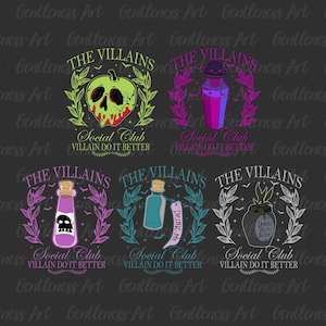 Bundle Bad Witches Club Png, Strega di Halloween retrò Png, Amici di Halloween, Orrore di Halloween, Cattivo dei cartoni animati Png, Cattivi di Halloween Wicked
