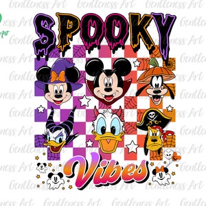 Halloween Svg, Mouse And Friends, Family Trip Svg, Trick Or Treat, Spooky Vibes Svg, Fall Svg, Svg Files For Cricut Sublimation