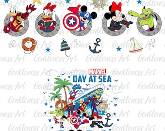 Camiseta "Crucero del Día del Ratón en el Mar 2026" (PNG), Viaje Familiar, Camiseta (PNG), Camiseta de Vacaciones Familiares (PNG), Viaje de Superhéroe, Mejor Viaje de Vacaciones