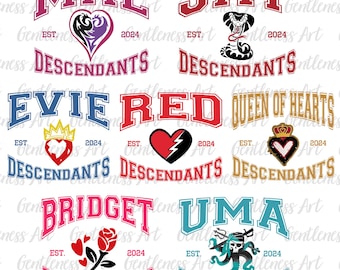 Villain Varsity Png Bundle, Villain Character Png, Matching Shirt PNG, Family Vacation, Magical Trip, Wicked Vibes, Digital Download