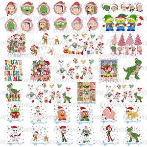 Zestaw postaci z zabawek świątecznych Png Svg, Oddział świąteczny Svg, Przyjaciele Bożego Narodzenia Svg, Sezon świąteczny Svg, Xmas Svg