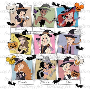 Ensemble princesse Halloween png, ambiance fantasmagorique png, des bonbons ou un sort png, princesse sorcière png, saison des fêtes png, Halloween tendance png