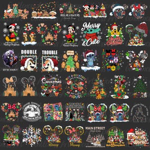Bundle Merry Christmas Svg Png, Christmas Mouse And Friends, Xmas Png, Christmas Friends Png, Holiday Season Png