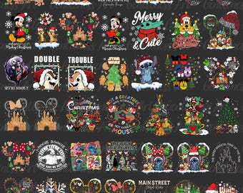 Bundle Merry Christmas Svg Png, Christmas Mouse And Friends, Xmas Png, Christmas Friends Png, Holiday Season Png