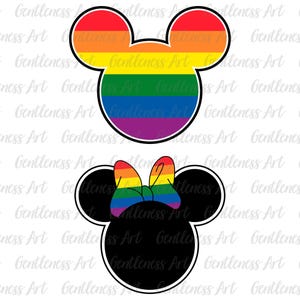 Cute LGBT Cartoon Shirt PNG SVG, Pride Vibes Png, Love Is Love Png, Gay Pride Png, Pride Month Png, Coquette Gay Png, Mouse Rainbow Design
