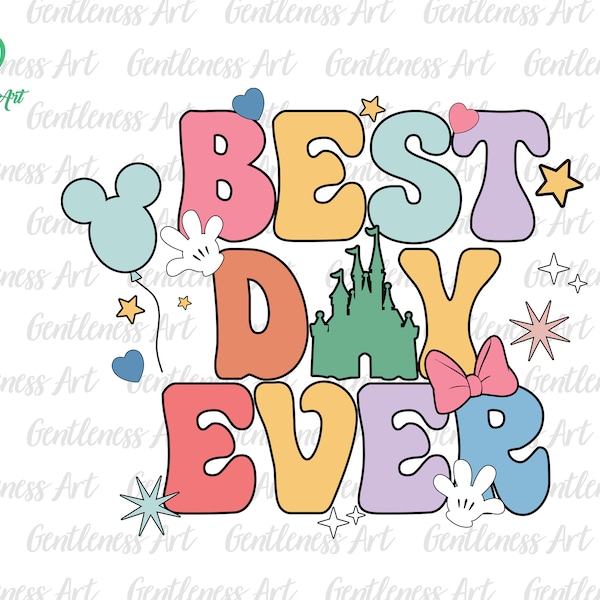 Best Day Ever Svg, Groovy Style Svg, Family Trip Svg, Vacay Mode Svg, Magical Kingdom, Svg Png Files For Cricut Sublimation