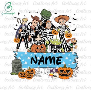 Prénom personnalisé Halloween Png, Halloween mignon, squelette effrayant Halloween pour enfants, prénom personnalisé Halloween png, Halloween personnalisé
