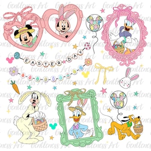 Coquette de Pâques souris coeur miroir noeud Png, dessin animé Pâques preppy, printemps fille chemise Png, dessin animé enfants bambin jour de Pâques, amitié Pâques