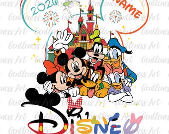 Custom Name Vacation Trip 2026 Png, Cartoon Family Trip Png, Magical Castle Mouse Ears, Family Vacation Png, Best Day Ever, Friend Squad Png