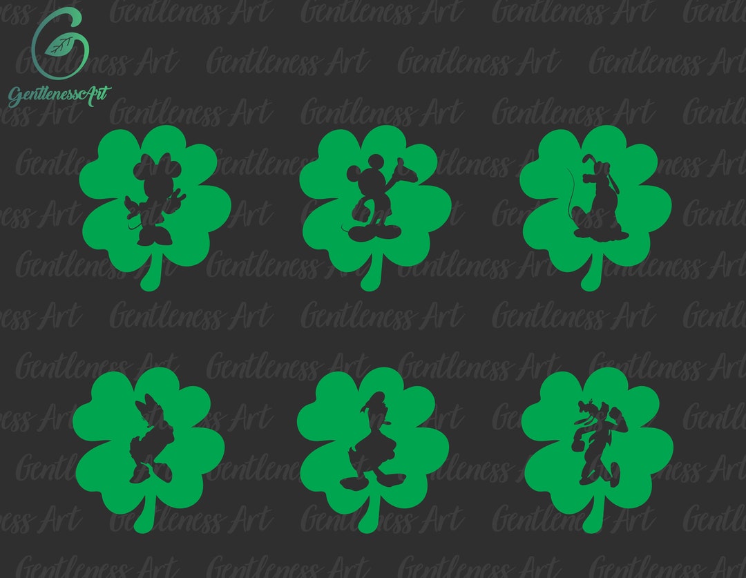 Bundle Shamrock Svg, Lucky Vibes Svg, 4 Leaf Clover, Paddy's Day Svg ...