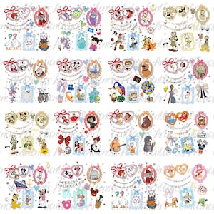15+ Cartoon Coquette Heart Mirror with Bow Png, Hero Character Shirt Png, Toy Friends, Balloon House, Little Rat Chef, Mouse Safari trip Png