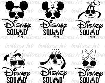 Bundle Squad 2024 Svg, Vacaciones familiares Svg, Modo Vacay Svg, Viaje familiar Svg, Magical Kingdom Svg, Svg, Archivos Png para sublimación Cricut