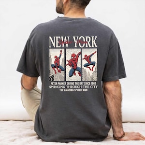 New York City Superhero PNG, Vintage Comic Poster Art, New Movie Spider Hero Inspired, Vacay Mode, Family Trip Shirt Png, Sublimation Design