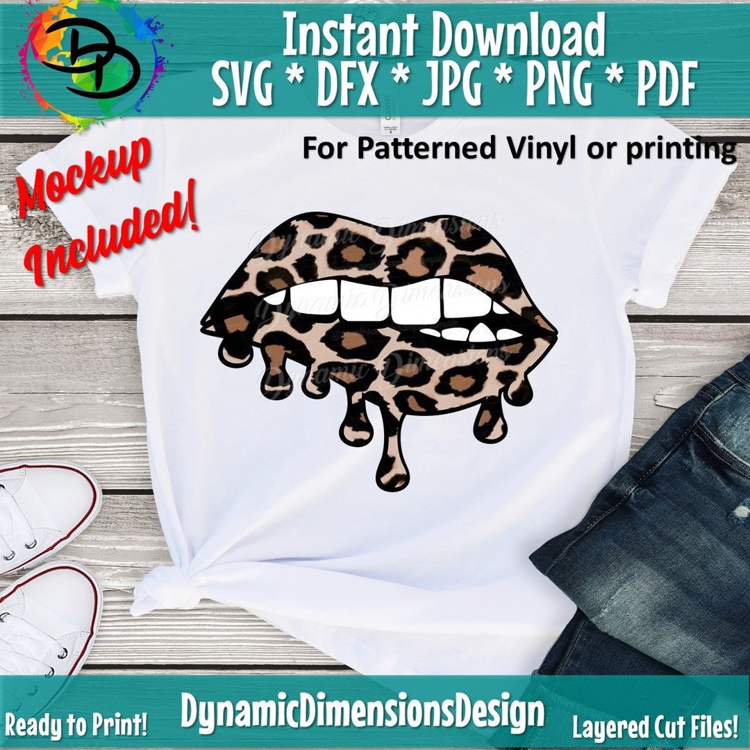 Dripping Lips, Leopard Lips, Leopard Lips Sublimation, Leopard Lips PNG ...