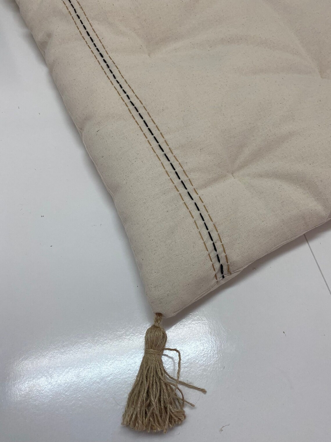 Linen Sofa Topper With Topstitching Couch Topper Machine Etsy