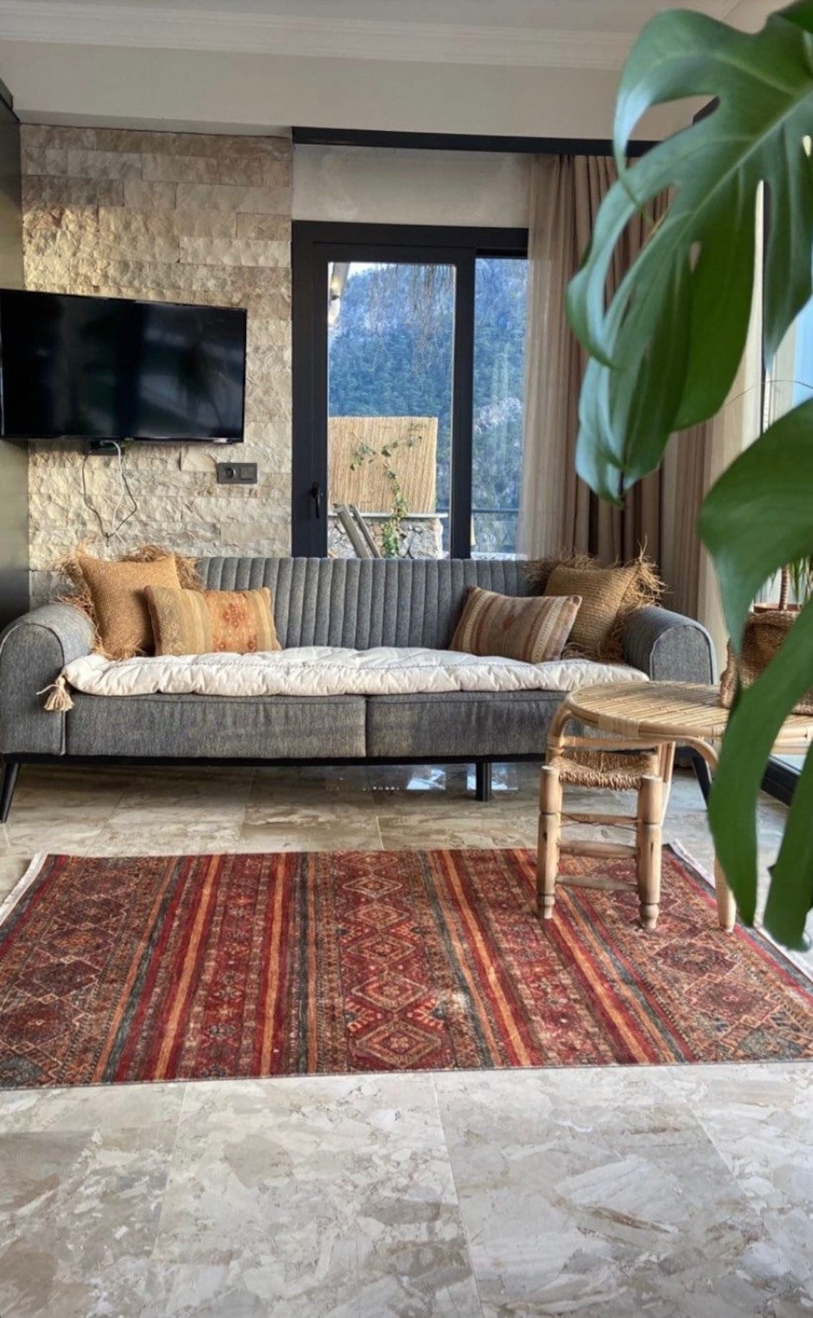 Linen Sofa Topper With Topstitching Couch Topper Machine Etsy