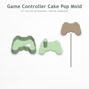 Game Controller Cake Pop Mold and Press STL File – 3D Print Cutter – Digital Download