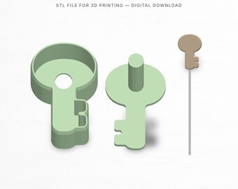 Key Cake Pop Mould and Press STL Datei - 3D Print Cutter - Digital Download