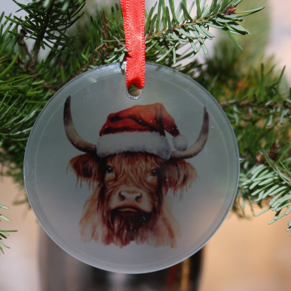 Weihnachtsbaum Ornament "Highland Cow"