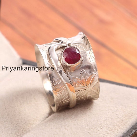 Ruby thumb ring deals